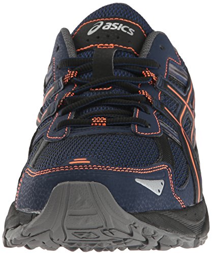 ASICS Men's Gel-Venture 5 Trail Runner, Indigo Blue/Hot Orange/Black, 12 M US
