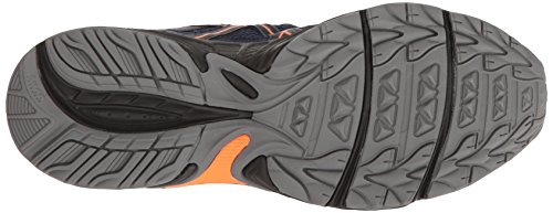 ASICS Men's Gel-Venture 5 Trail Runner, Indigo Blue/Hot Orange/Black, 12 M US
