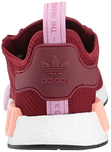 adidas Originals womens Nmd_r1 road running shoes, Burgundy/Burgundy/Clear Orange, 9 US