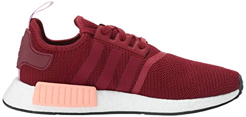 adidas Originals womens Nmd_r1 road running shoes, Burgundy/Burgundy/Clear Orange, 9 US