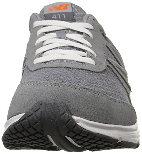 New Balance Men's 411 V2 Lace-Up Walking Shoe, Grey, 7 W US