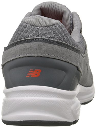 New Balance Men's 411 V2 Lace-Up Walking Shoe, Grey, 7 W US