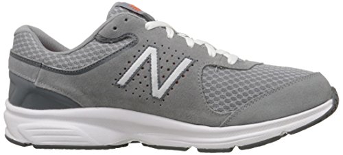 New Balance Men's 411 V2 Lace-Up Walking Shoe, Grey, 7 W US