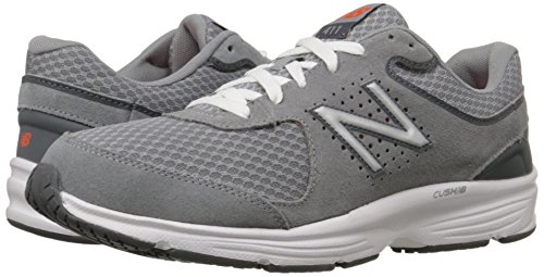 New Balance Men's 411 V2 Lace-Up Walking Shoe, Grey, 7 W US