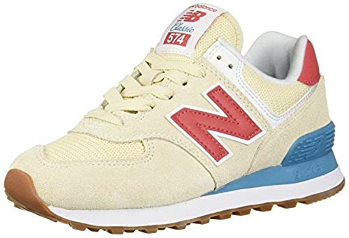 New Balance Women's 574 V2 Summer Sneaker, Alabaster, 5.5 B US