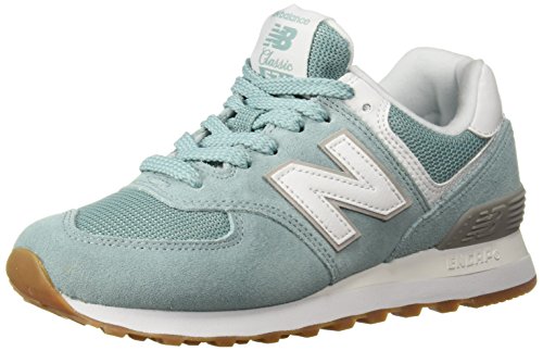 New Balance Women's 574 V2 Essentials Sneaker, Storm Blue/White, 5.5 W US