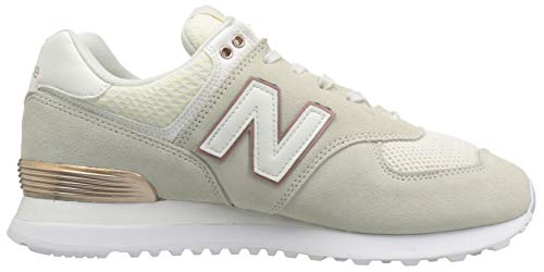 New Balance Women's 574 V2 All Day Sneaker, Sea Salt/Rose G, 5.5 W US