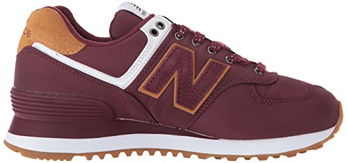New Balance Women's 574 V2 Back Pack Sneaker, Nb Burgundy/White, 5.5 W US