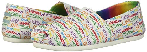 TOMS Women's Alpargata Espadrille, Size: 8 B(M) US, Color: Multi Unity Print Canv