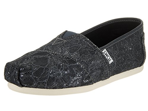 TOMS Women's Seasonal Classics Pewter Lace Glitz 6.5 B US B (M)