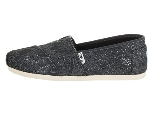 TOMS Women's Seasonal Classics Pewter Lace Glitz 6.5 B US B (M)
