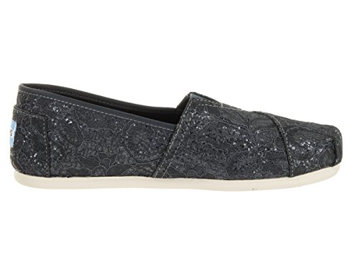 TOMS Women's Seasonal Classics Pewter Lace Glitz 6.5 B US B (M)