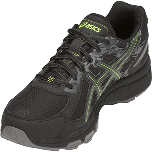 ASICS Men's Gel-Venture 6 Running Shoes, 12, Black/NEON Lime