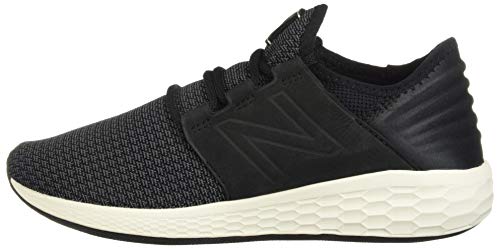 New Balance Women's Fresh Foam Cruz V2 Sneaker, Black/Magnet/Sea Salt, 7 W US