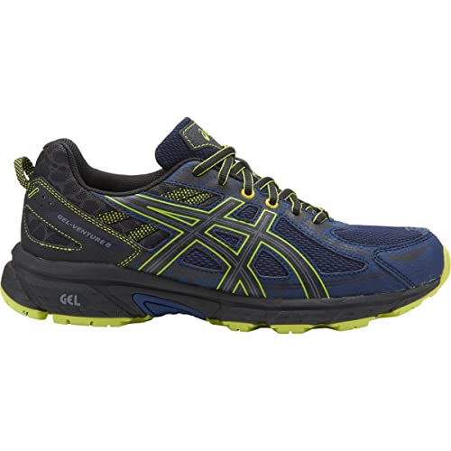 ASICS Men's Mens Gel-Venture 6 Athletic Shoe, Indigo Blue/Black/Energy Green, 11.5 Medium US