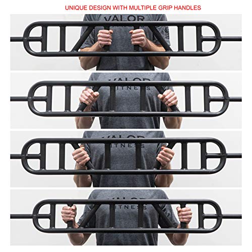 Valor Fitness OB-MULTI Multi-Grip Bar - Get a Complete Upper Body Workout and Reduce Shoulder and Wrist Strain with 6 Ergonomically Positioned Handles