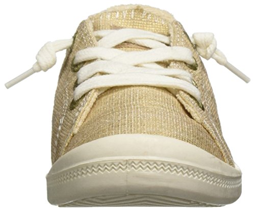Roxy Women's Bayshore Slip on Sneaker Shoe, Champagne, 7