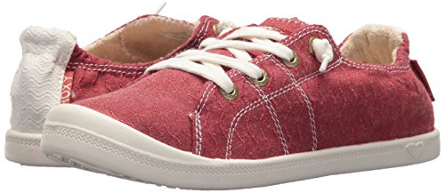 Roxy Women's Bayshore Slip on Sneaker Shoe, Red, 7.5