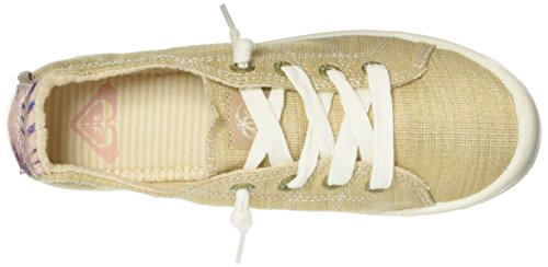 Roxy Women's Bayshore Slip on Sneaker Shoe, Champagne, 7