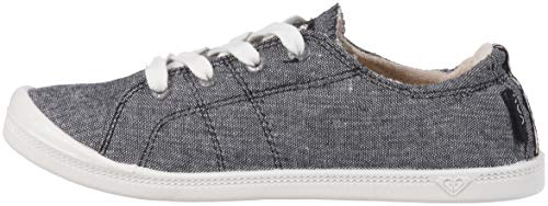 Roxy Women's Bayshore Slip ON Shoe Sneaker, Black, 7.5