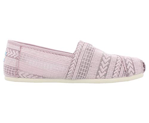 TOMS womens 10013472 loafers shoes, Burnished Lilac Arrow Embroidered Mesh, 7.5 US