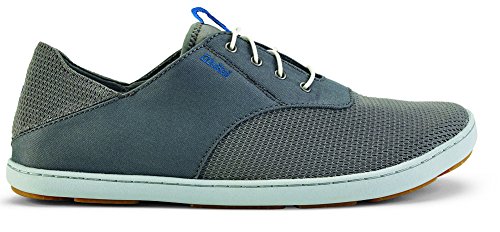 OLUKAI Nohea Moku Shoes - Men's Fog/Charcoal 15