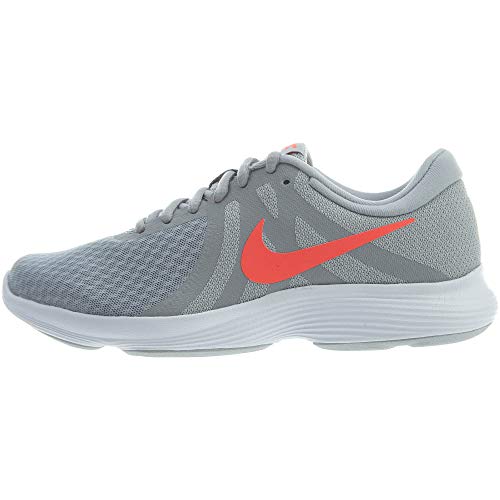 Nike Women's Revolution 4 Wolf Grey/Flash Crimson 8