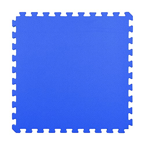IncStores 1 Inch Thick MMA Foam Flooring Tiles | Extra Thick Interlocking Foam Tiles for Mixed Martial Arts Floor Protection in Your Home Gym, Training Facility, and More | Blue/Red, 10 Tiles