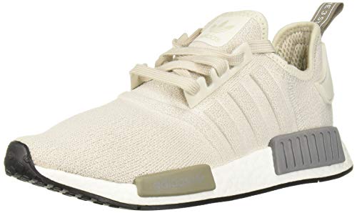 adidas Originals Women's NMD_R1 Sneaker, raw White/raw White/Black, 7.5