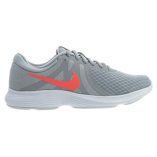 Nike Women's Revolution 4 Wolf Grey/Flash Crimson 8