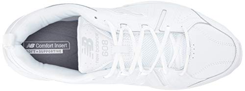 New Balance Men's 608 V5 Casual Comfort Cross Trainer, White/White, 17