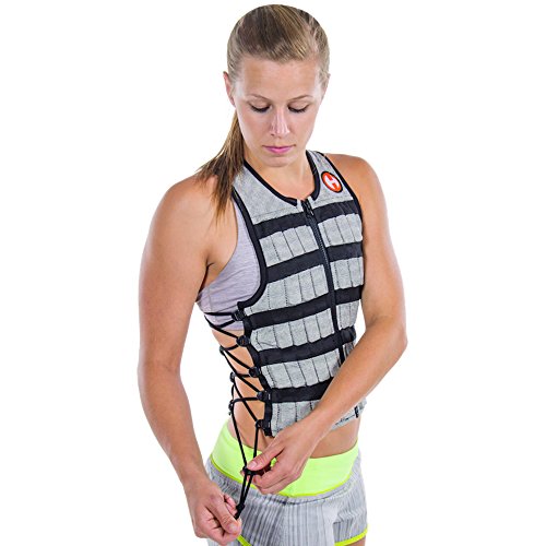 Hyperwear Hyper Vest PRO Weighted Vest Men and Weight Vest Women, Performance Stretch Wicking Fabric, Thin Adjustable Weighted Vest, Pre-loaded with Smallest Steel Weights for Weighted Vests (10 lbs SM)