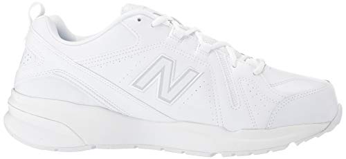 New Balance Men's 608 V5 Casual Comfort Cross Trainer, White/White, 17