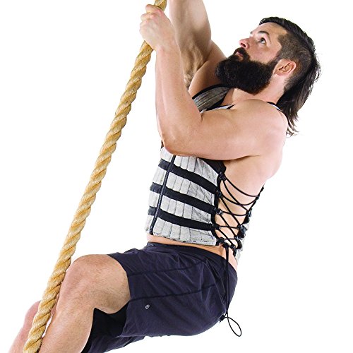 Hyperwear Hyper Vest PRO Unisex 10-Pound Adjustable Weighted Vest for Fitness Workouts, Large, Black/Silver