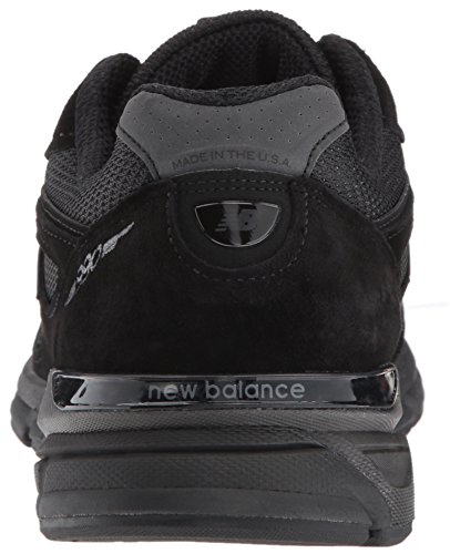 New Balance Men's Made 990 V4 Sneaker, Black/Grey, 7 4E US
