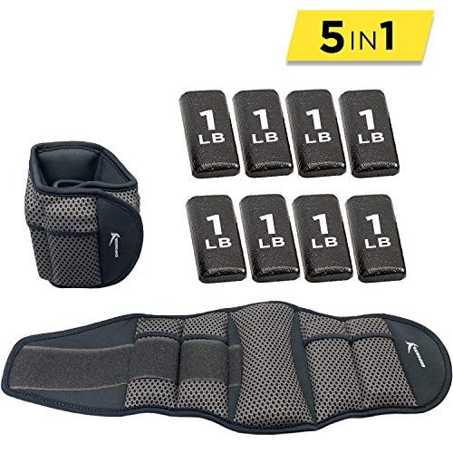 Empower Ankle & Wrist Weights for Women, Soft, Adjustable Weights, Adjustable Strap, Running, Walking, Exercise, Resistance Training