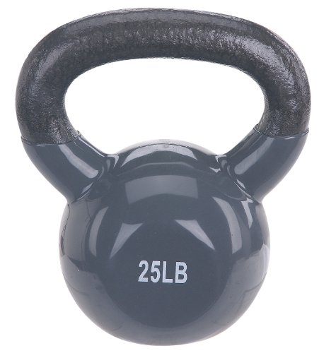 Sunny Health & Fitness Vinyl Coated Kettlebell Weights Available in 5Lbs, 10Lbs, 15Lbs, 20Lbs, or 25Lbs