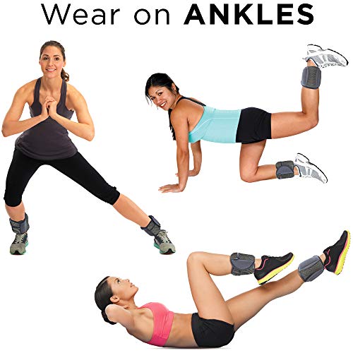 Empower Ankle & Wrist Weights for Women, Soft, Adjustable Weights, Adjustable Strap, Running, Walking, Exercise, Resistance Training