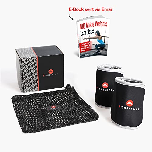 Ankle Weights (1 Pound x 2) - Ankle Weights for Women and Men - Wrist Weights for Women and Men - Leg Weights for Women and Men - Arm Exercise Weights - Home Gym Workout Equipment - Ankle Weight