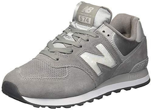 New Balance Women's 574 V2 Holiday Sparkler Sneaker, Marblehead/Magnet, 6 W US