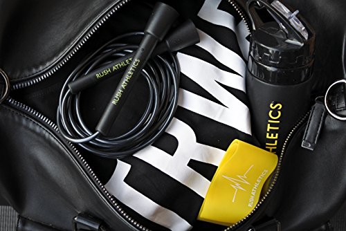 RUSH ATHLETICS Speed Rope Black - Best for Boxing MMA Cardio Fitness Training - Speed - Adjustable 10ft Jump Rope Sold