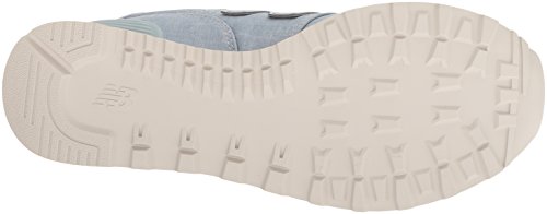 New Balance Women's 574 V2 Beach Chambray Sneaker, Light Porcelain Blue/White, 5.5 W US