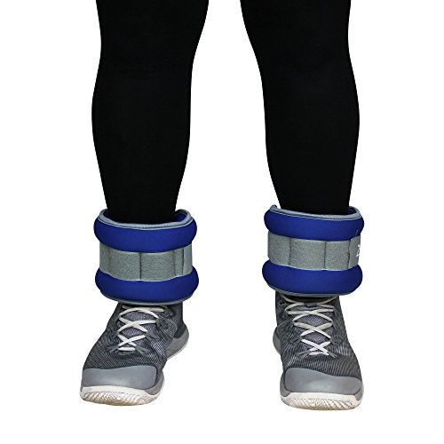 Zensufu Ankle or Wrist Weights Pair Set with Strap, Sold in Pairs of 1 to 5 lbs (2 to 10 lbs per Set)