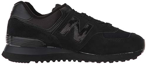 New Balance Women's 574 V2 Holiday Sparkler Sneaker, Black/Black, 6