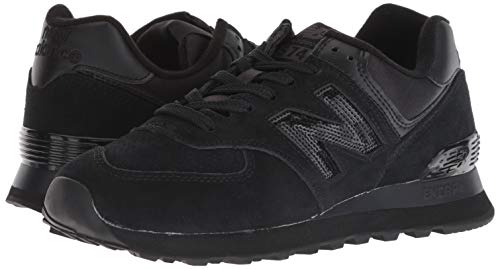 New Balance Women's 574 V2 Holiday Sparkler Sneaker, Black/Black, 6