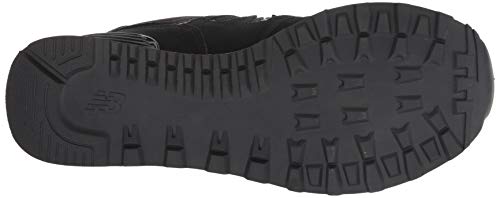 New Balance Women's 574 V2 Holiday Sparkler Sneaker, Black/Black, 6 W US