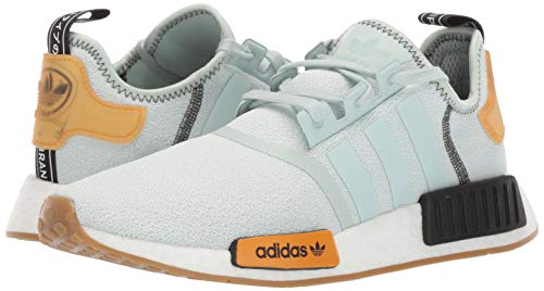 adidas Originals Women's NMD_R1 Running Shoe, Vapour Green/Vapour Green/Bright Gold, 6