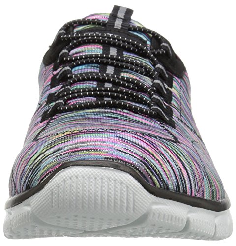 Skechers Women's Sport Empire - Rock Around Relaxed Fit Fashion Sneaker, Black/Multi, 6 B(M) US