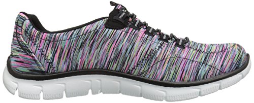 Skechers Women's Sport Empire - Rock Around Relaxed Fit Fashion Sneaker, Black/Multi, 6 B(M) US