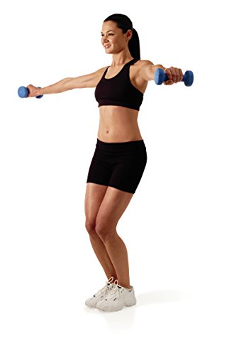 Valeo Neoprene Hand Weights Fitness Training, Includes Exercise Wall Chart